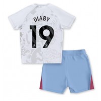 Fotbalové Dres Aston Villa Moussa Diaby #19 Dětské Venkovní 2023-24 Krátký Rukáv (+ trenýrky)
